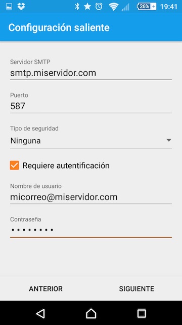 Настройка учетной записи электронной почты POP или IMAP на мобильном телефоне Android - Изображение 4 - Профессор falken.com