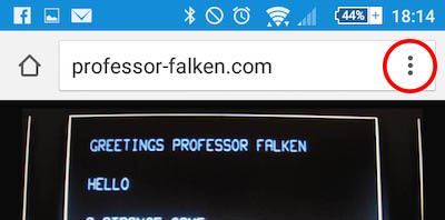 如何将网站添加到你的 Android 手机的主屏幕，从铬 - 图像 5 - 教授-falken.com